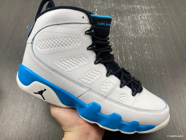 9 Air Powder Jordan Blue FQ8992-101 0817